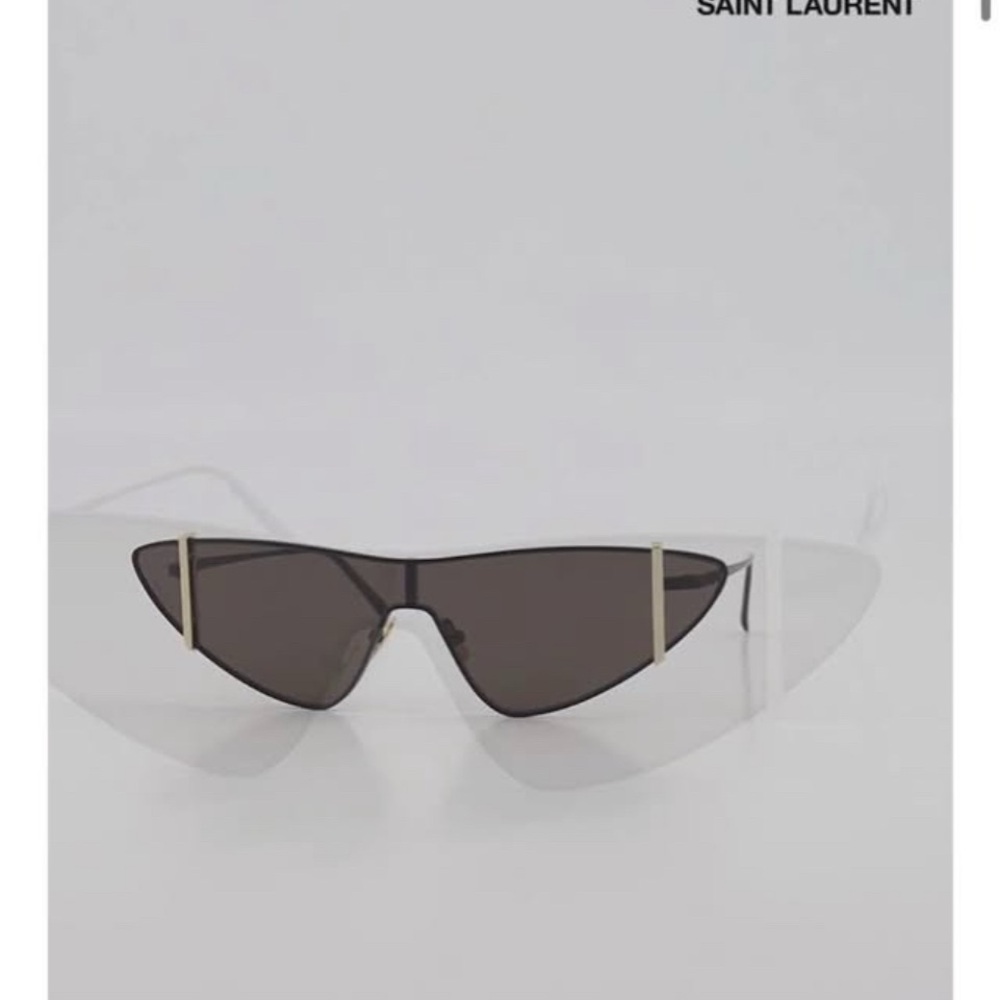 Saint Laurent Black and Gold Sunglasses
